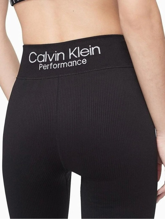 Calvin Klein Pants - Calvin Klein Black Performance Womens ribbed leggings size XS